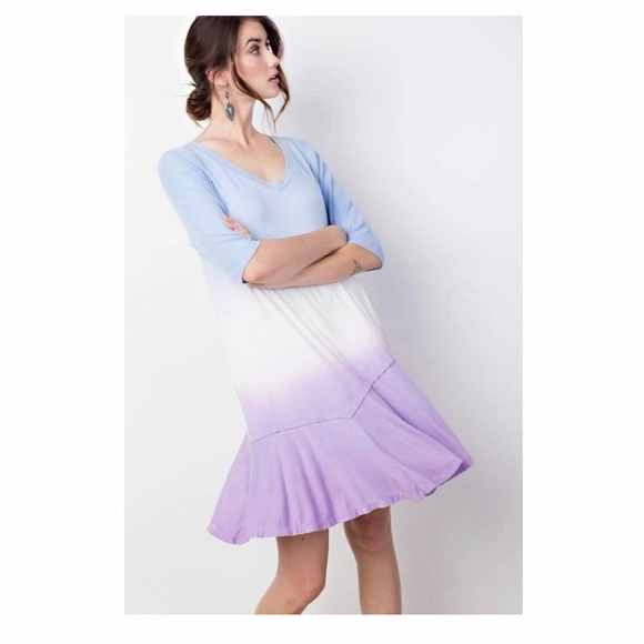 Tri-Color Flow Mini Dress